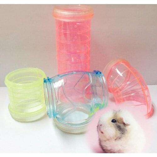 Hamster Tube Cage Transparent Sturdy Plastic Adventure External Pipe Set for Mouse Funny Unique Tube Small Animals Accessories