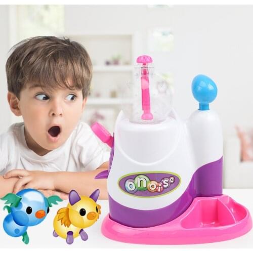 Dropshipping High Quality Magic DIY Inflatable Toys Fun Balloon Children Handmade Creative Sticky Ball Fun Bubble Inflator Toys