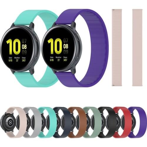 New 20mm Strap For Samsung Galaxy Watch 3 41mm/42MM/Active 2 Silicone Bracelet For Huawei watch GT2 42mm/watch 2 Replacemen Belt
