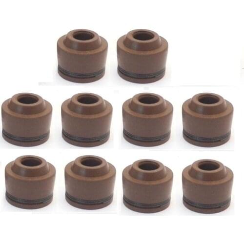 10pcs Motorcycle Engine Cylinder Valve Stem Oil Seals For GY6 50cc 125 150cc QMB139 157QMI 152QMI Scooter Moped