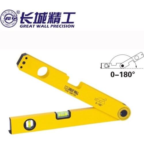 Chinese famous brand the Great Wall Seiko angle measurement folding horizontal ruler 400mm high precision level measuring instru