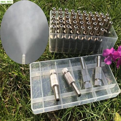 H47 Slip Lock Nozzles Low Pressure Quick-connect Sprayer 6mm With Filter 0.15mm-0.6mm Orifice for Garden Watering Mist Cooling