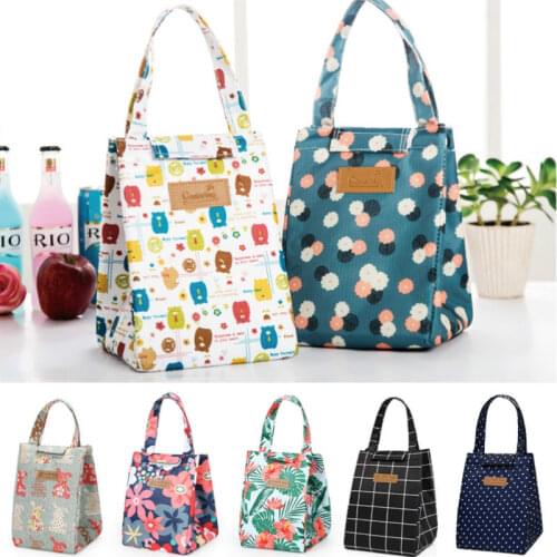 Fashion Lovely Cat Cooler Lunch Bag Women Waterpr Hand Pack Thermal Breakfast Box Portable Picnic Travel Products
