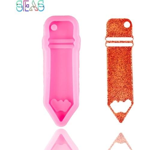 DIY Super Glossy Resin Pencil Key Chain Silicone cup Mold DIY Epoxy Mould Decoration Keychain