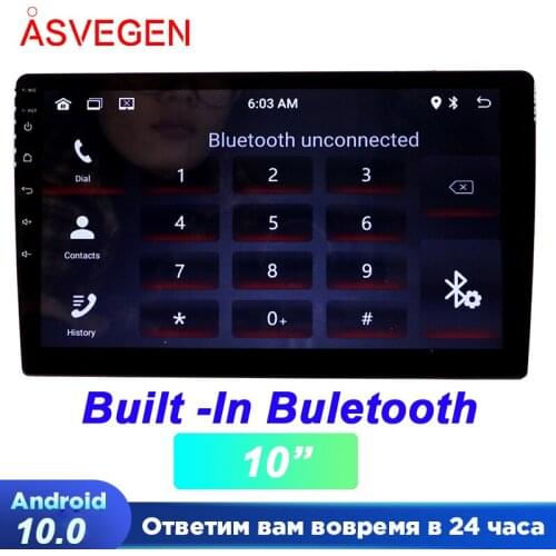 10" Android 10 Universal Car Radio Player With Rom 1G 16G Multimedia Navigation Audio HeadUnit Video Stereo