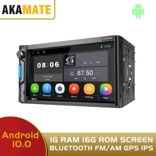 7'' Universal HD Android 10.0 Car Radio IPS Screen AM/FM Multimedia Video Player Bluetooth GPS Navigation Car Stereo For Nissan