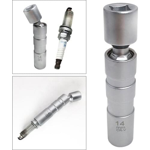 Universal 14+16mm Point Remover Wrench Magnetic Spark Plug Sleeve Socket Car Removal Tool 12 Angle Thin Wall 3/8" Drive For BMW