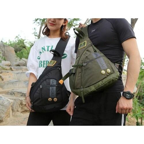 Waterproof Nylon Single Chest Bags For Men Fashion New Crossbody Bags Travel Unisex Messenger Bag iPad Pockets Male Chest Packs