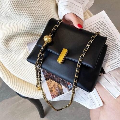 Womans Bag Luxury Handbag And Purses High Quality Leather Shoulder Bags Solid Color Flap Crossbody Bag Female Messenger Bag