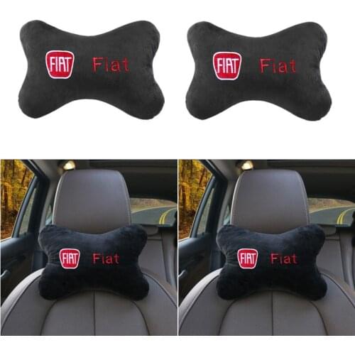 1pcs Car Auto Seat Head Neck Rest Cushion Headrest Pillow Pad for Fiat Panda Bravo Punto Linea Croma 500 595 Accesspories