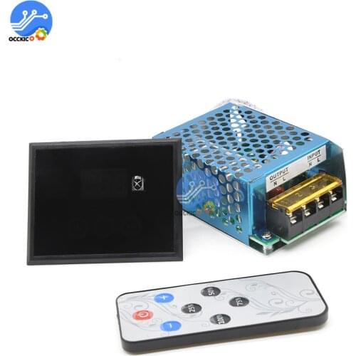 AC220V 4KW Smart Digital Display SCR Voltage Regulator Touch/ Button Isolated Power Supply Buzzer Infrared Remote Control