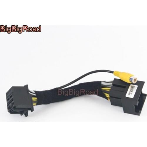 BigBigRoad For Ford Focus 2019 2020 Car Adapter Connector Wire Cable Rear View Parking Camera