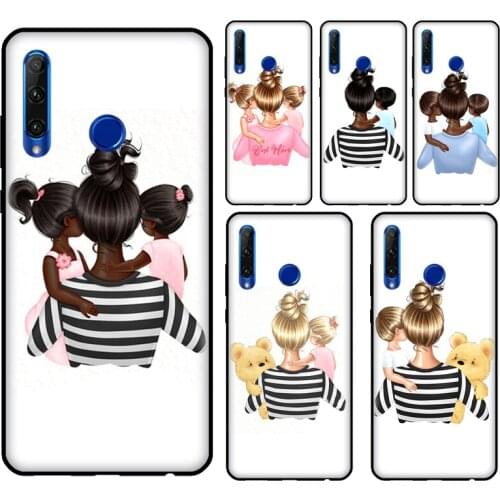 Super Mom Baby Girl Daughter Son Cover For Huawei Honor 10 Lite 10X 8 9 7C 8A 9A 7S 8S 9S 20 7A 6C 4C Pro 9X 8X 10i Case