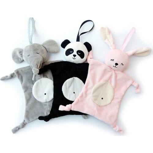 Babies Plush Soothing Toys Security Blanket Baby Soothing Towel Animal Shape Baby Gift Soft Soothe Towel Educational Plush Toys