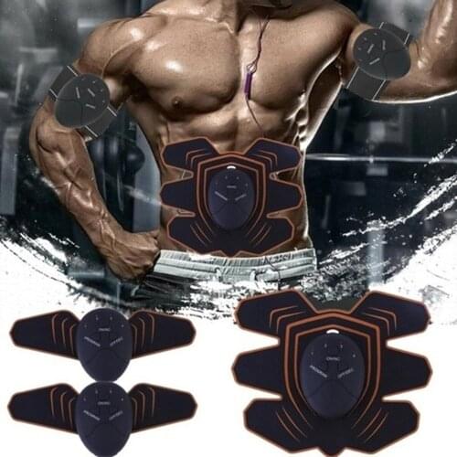 Home Gym Fitness Exercise Electrostimulation Stickers Abdominal Trainer Body Slimming Belt ABS Muscle Stimulator Toner 2020 New