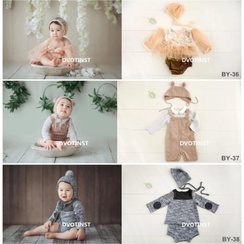 Dvotinst Baby Boys Girls Photography Props Crochet Knitted Lace Outfits Clothes Set Fotografia Accessories Studio Shoot Props