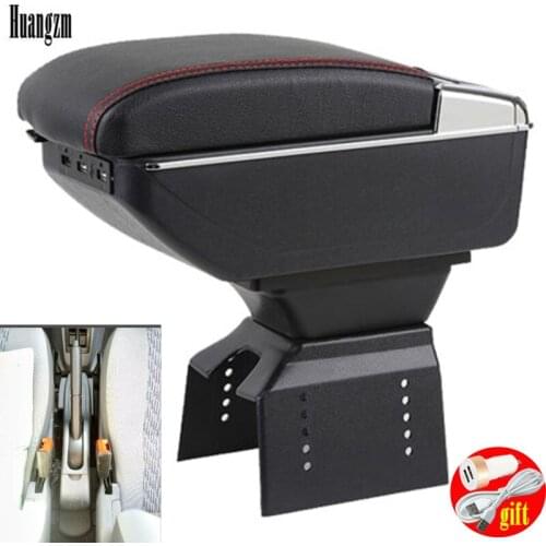 For suzuki alto armrest box double layer with usb interface