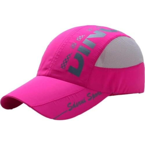 Summer Men Printed Letter Cap Quick Dry Mesh Men Fishing Caps Outdoor Sport Traveling Climbing Running Hiking Hats 6 Colors