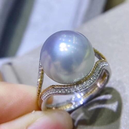 Trendy 925 Sterling Silver Adjustable Free Size Ring Settings Findings Mountings Parts for Pearl Corals Jade Crystal Agate