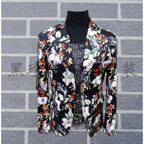 England men suits designs masculino homme terno stage costumes for singers men sequin blazer dance clothes jacket style dress