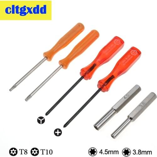 Cltgxdd Security Screwdriver set 3.8mm 4.5mm For N64 Gameboy For PS3 PS4 Phone Laptop Repairing Screw Driver T10 T8 Y cross Type