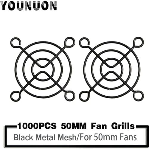 1000 Pieces Axial 50mm CPU Cooling Fan Grill Metal Wire Finger Guards 50x50mm for Cooling Fans
