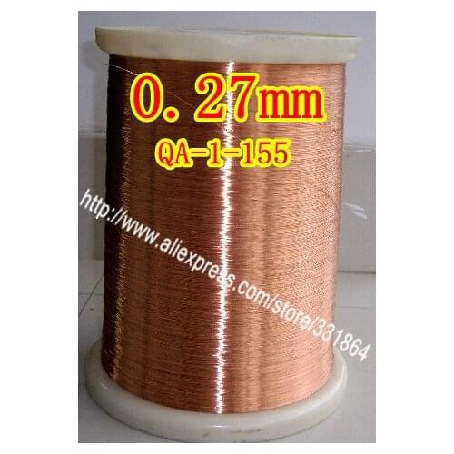 Polyurethane enameled Wire 0.27mm*500m / pcs QA-1-155 copper wire