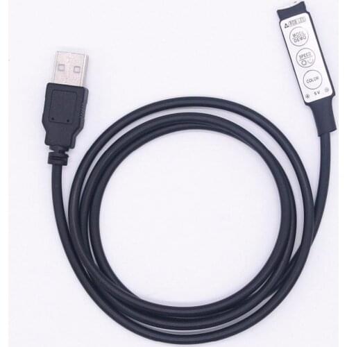 5V USB LED RGB Controller Mini 3Keys Dimmer 24Key 44key Remoter For USB RGB RF Wireless Control IR 17Keys LED Remoter Strip H6O2