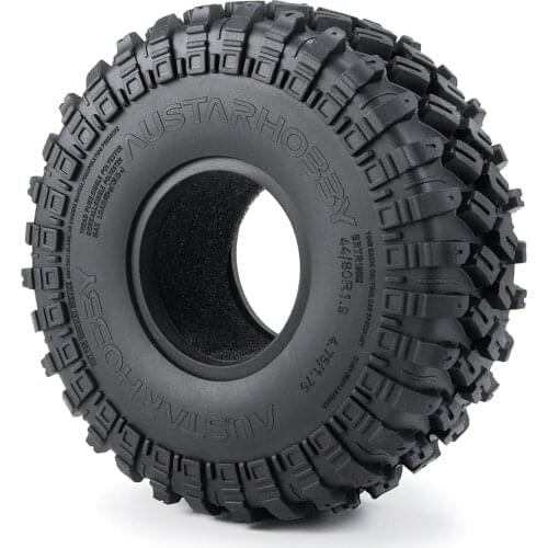 1.9inch Rubber Rocks Tyres Tires 123mm Wheel Tires for 1/10 RC Rock Crawler Car SCX10 SCX10-II 90046 AXI03007 TRX-4 Parts