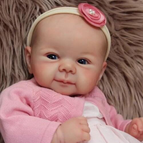 20 Inches Bebe Reborn Silicone Unpainted Reborn Doll Kit Unfinished Doll Parts Baby Unfinished DIY Reborn Babies Bebê Reborn