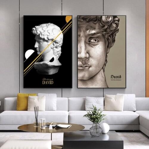 Sculpture of David Picture Canvas Painting Decor Picture Oil Painting Wall Picture Poster Modern Wall Art Picture in Living Room
