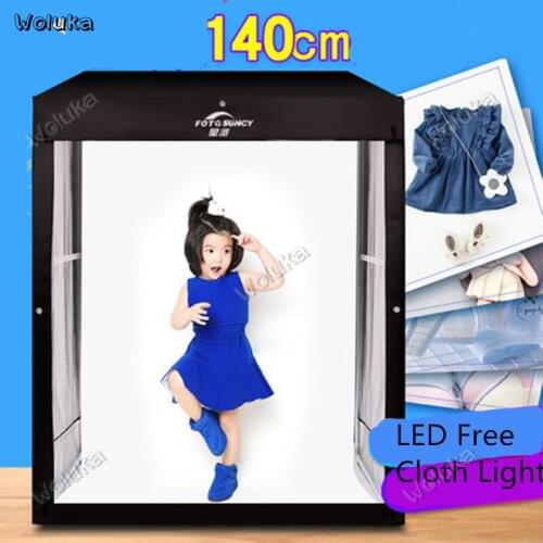 140cm Studio shooting table led photography lighting box children model Cabinet clothing still soft light box CD50 T03