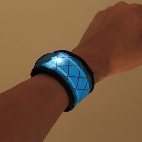 Festive & Party Supplies Nylon LED Sports Slap Wrist Strap Band Wristband Light Flash Bracelet Glowing Armband Hot