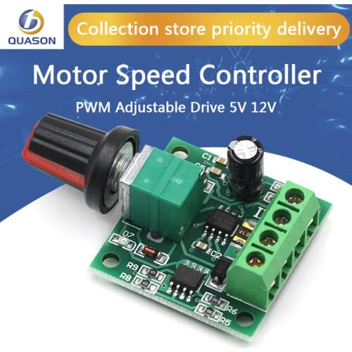 30W 2A DC 1.8V -15V PWM Motor Speed Controller Regulator Low Voltage Fan Speed Control Switch PWM Adjustable Drive 5V 12V