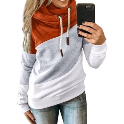 Women Long Sleeve Sweatshirt Hoodis Zipper Autumn Winter Sports Stitching Hoodie Cotton Blend Sweatshirt зипка кофта оверсайз