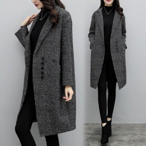 KMETRAM Wool Coat Female Jacket Woman Spring 2020 Korean Long Woolen Coats and Jackets Women Trench Coat Chaqueta Mujer MY2715