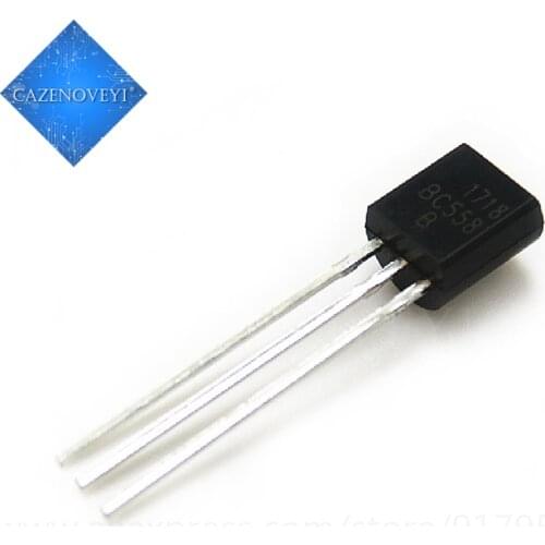 100pcs/lot BC558B BC558 558B TO-92 Free Shipping In Stock