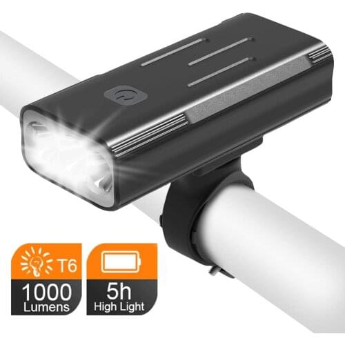WASAGA USB Rechargeable Bicycle Light-1000/1200 Lumens Rugged IPX5 Waterproof-Super Bright Bicycle Headlight KX3 Series