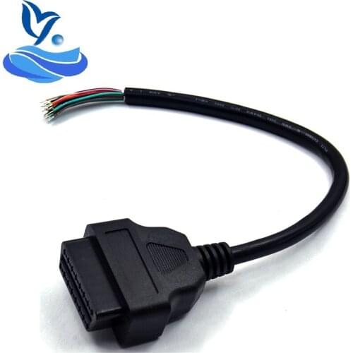 16 PIN Car Diagnostic Interface & Adapter OBDII OBD 2 OBD2 16pin Female Connector To Open OBD Cable