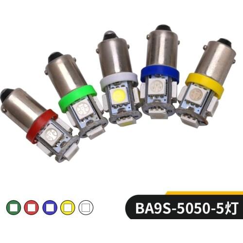 2PCS Small Lamp BA9S 50505SMD T4W H6W 363 Clearance Lights 12V Universal 5050 Pc Board 8000K 0.6W 0.0044 Kg 0.05A 11*30MM a Year