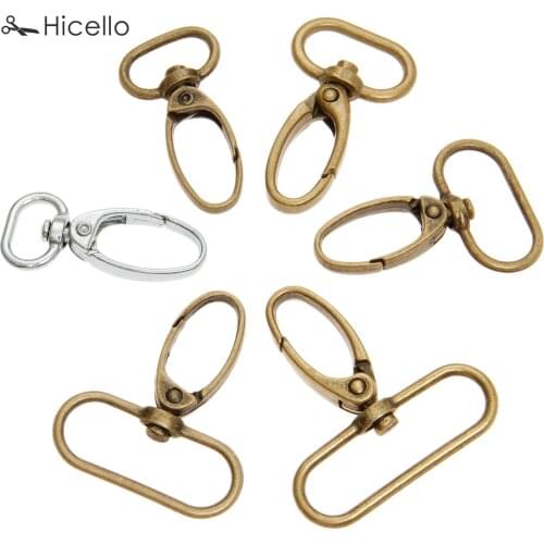 20pcs/set Bag Buckle Snap hooks Metal Luggage hanger buckles Lobster Clasp DIY Sewing handmade Key chain buttons Silver Bronze