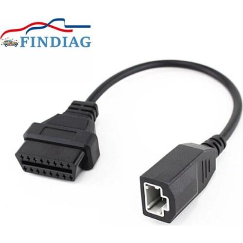 2020 Hot Selling OBD OBD2 Auto Car Diagnostic Connector Cable Converter OBD2 3 Pin For Honda to Female OBD2 16pin Adapter Cable