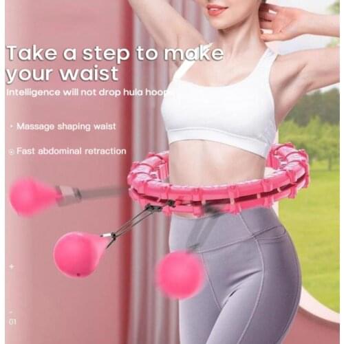 360 Adjustable Sport Hoops 24 Detachable Knots Massage Fitness Yoga Circle Body Building Thin waist Fitness Circle Indoor