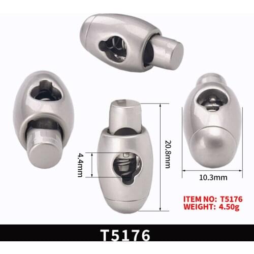 50pcs Metal Spring Deduction Hat CORD LOCK Drawstring Buckle Button Clothing Accessories Accessories Only Rope Deduction Button