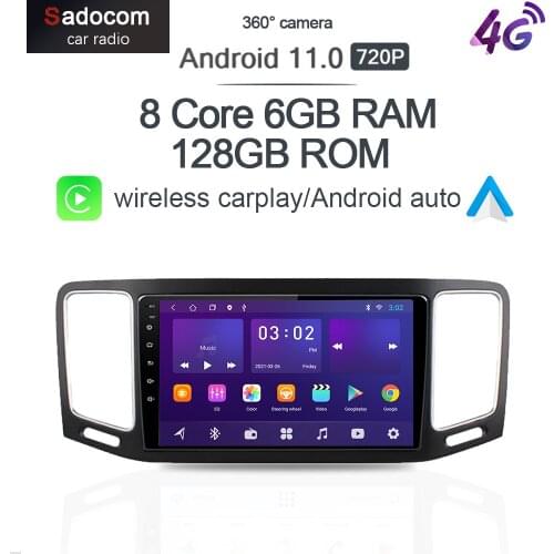 360 Camera CarPlay DSP Android 10 Car Radio 6G+128G For VW Volkswagen Sharan 2012 - 2019 4G LTE Multimedia Player GPS RDS Stereo