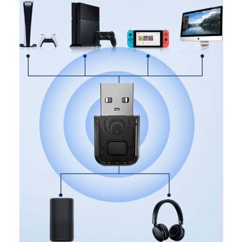 Aolion Suitable for PS5 Bluetooth Wireless Headset Adapter Transmitter PC Computer for Ps4/Switch Bluetooth Receiver