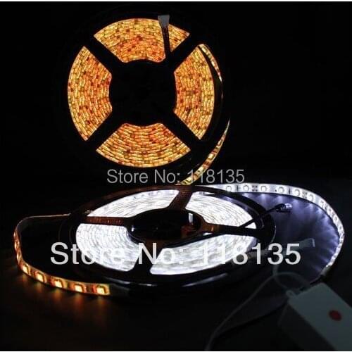 Promotion 3528 300 5M warm white/cool white/blue/green/red LED Strip SMD Flexible light 60led/m outdoor waterproof Ribbon