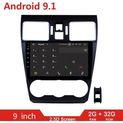 9" 2din Android 9.1 Car Multimedia Radio Auto Video Player For Subaru XV WRX Forester 2013 2014-2018 2 din GPS Navigation Stereo