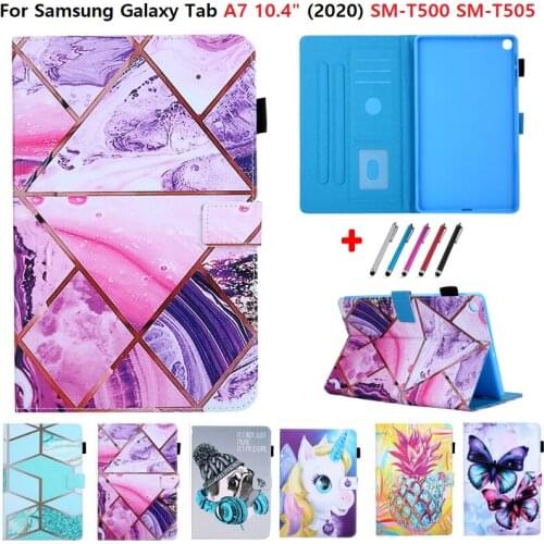 Funda For Samsung Galaxy Tab A7 Case 10.4 SM-T500 T505 2020 PU Leather Magnetic Protective Cover for Samsung Galaxy Tab A7 10 4