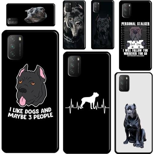 Italian Cane Corso Mastiff Dogs For POCO X3 Pro M3 F1 F2 F3 Phone Case For Xiaomi Mi 11 Lite 9 10 A3 Mi 11 Ultra 10T Pro